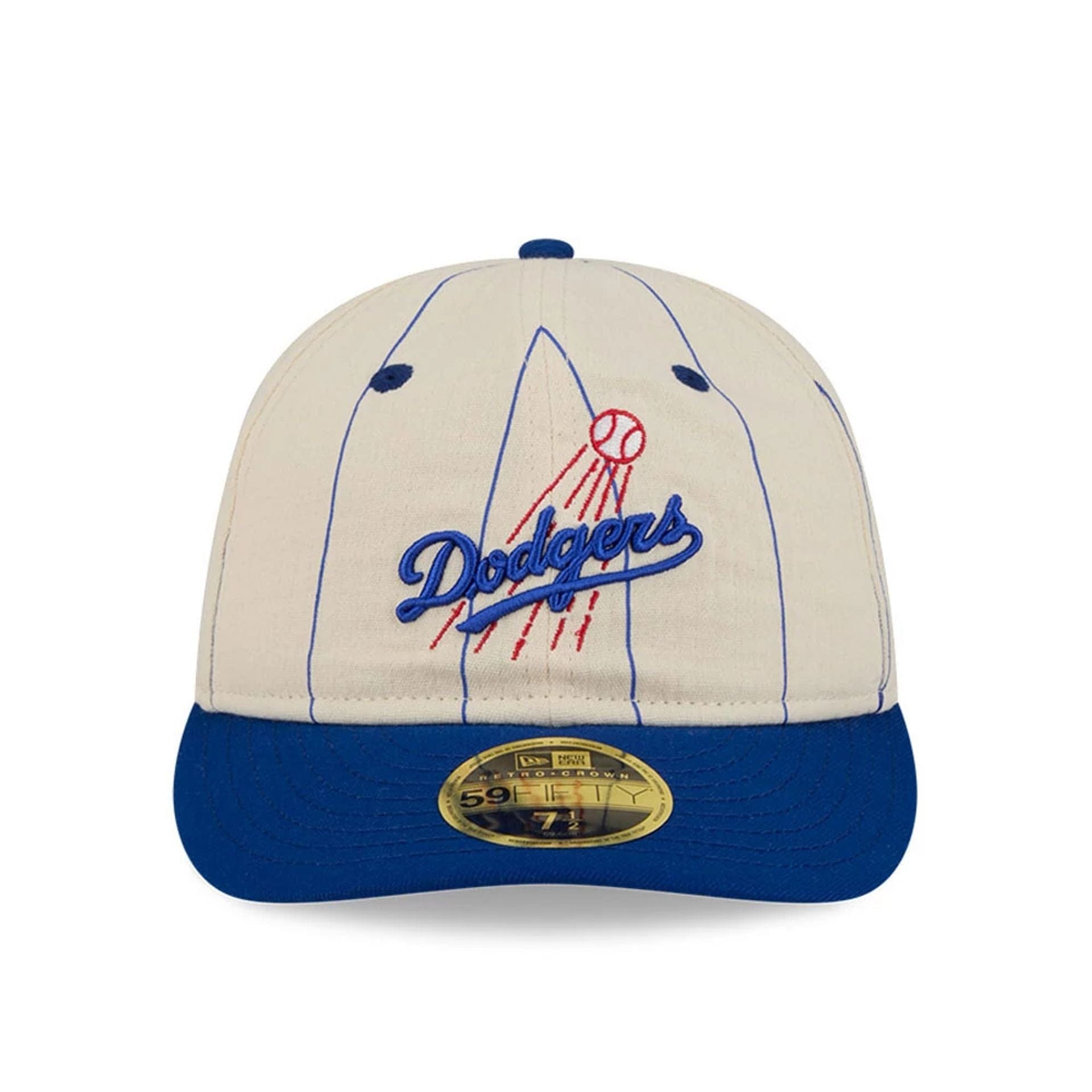 Pictured is this MLB Linen LA Dodgers Retro Crown 59FIFTY Fitted cap in black. 3