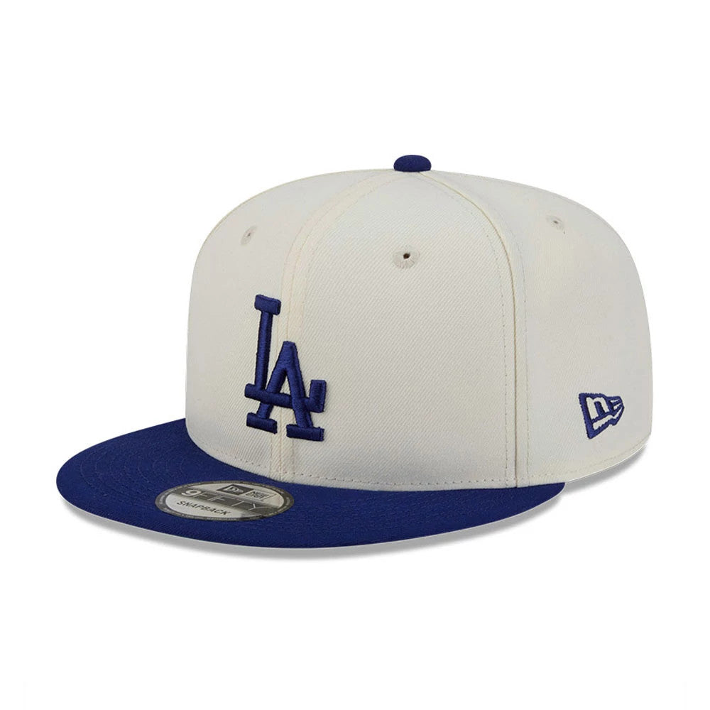Pictured is this MLB Localized LA Dodgers 9FIFTY Snapback cap in white. 4