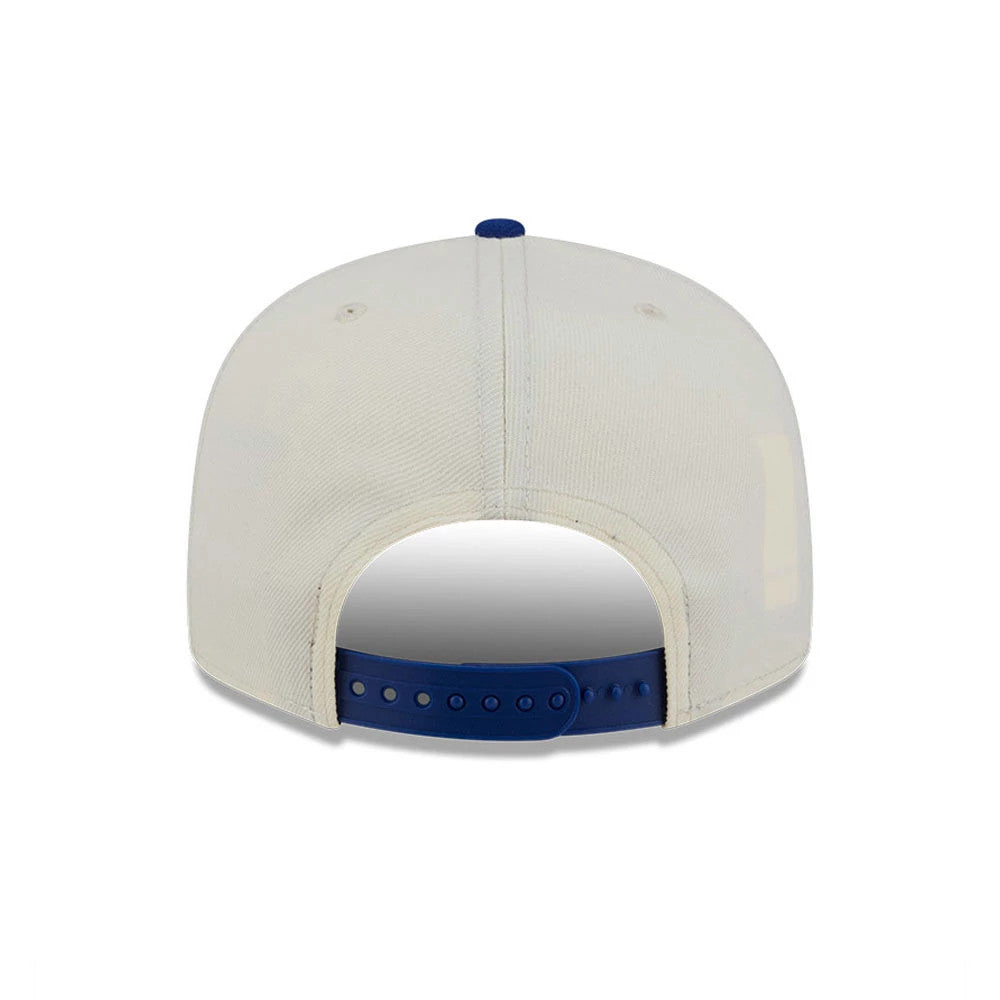 Pictured is this MLB Localized Chicago Cubs 9FIFTY Snapback cap in white. 7