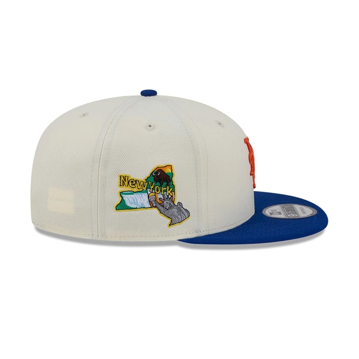 Pictured is this MLB Localized New York Mets 9FIFTY Snapback cap in white. 5