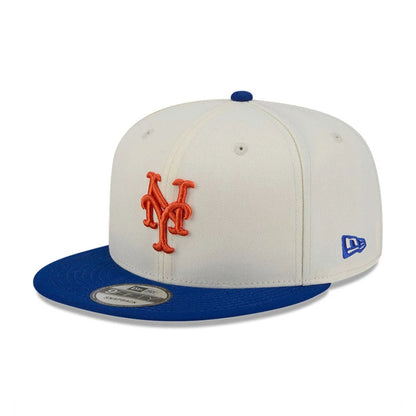 Pictured is this MLB Localized New York Mets 9FIFTY Snapback cap in white. 4