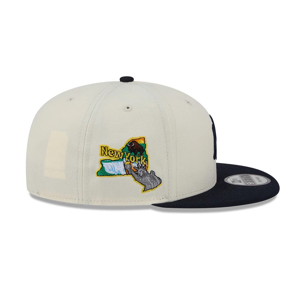 Pictured is this MLB Localized New York Yankees 9FIFTY Snapback cap in white. 5