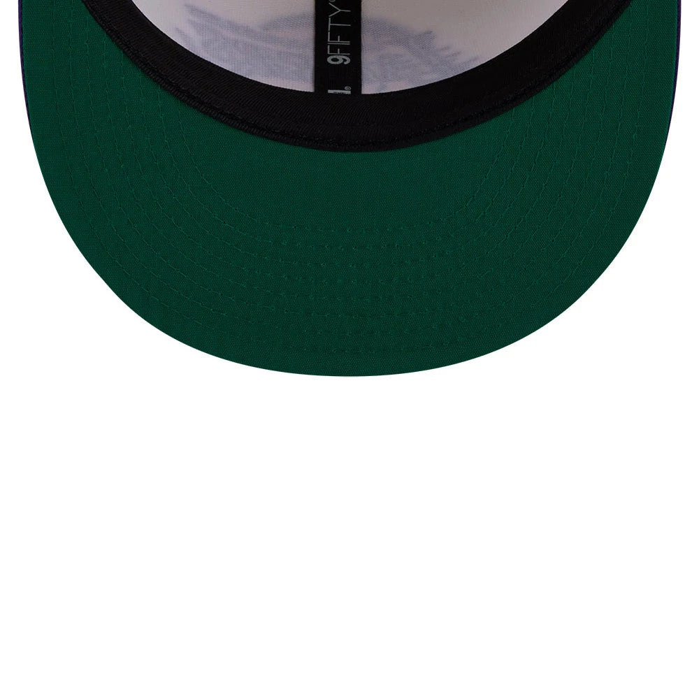Pictured is this NBA Localized LA Lakers 9FIFTY Snapback cap in white. 2