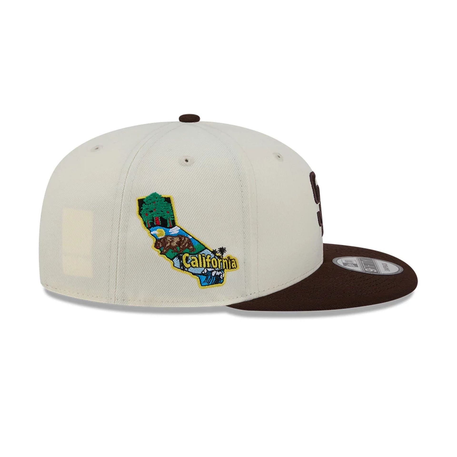Pictured is this MLB Localized San Diego Padres 9FIFTY Snapback cap in white. 5