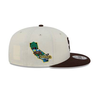 Pictured is this MLB Localized San Diego Padres 9FIFTY Snapback cap in white. 5