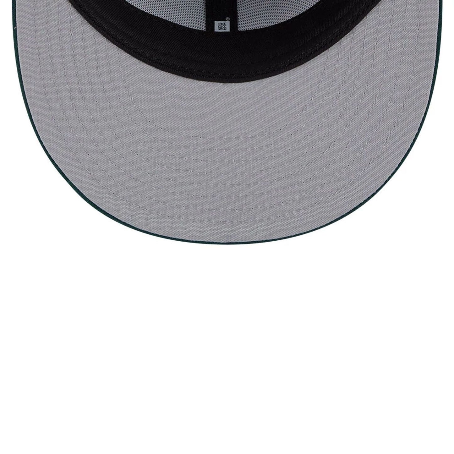 Pictured is this MLB Leaves Athletics 59FIFTY Fitted cap in dark green. 2