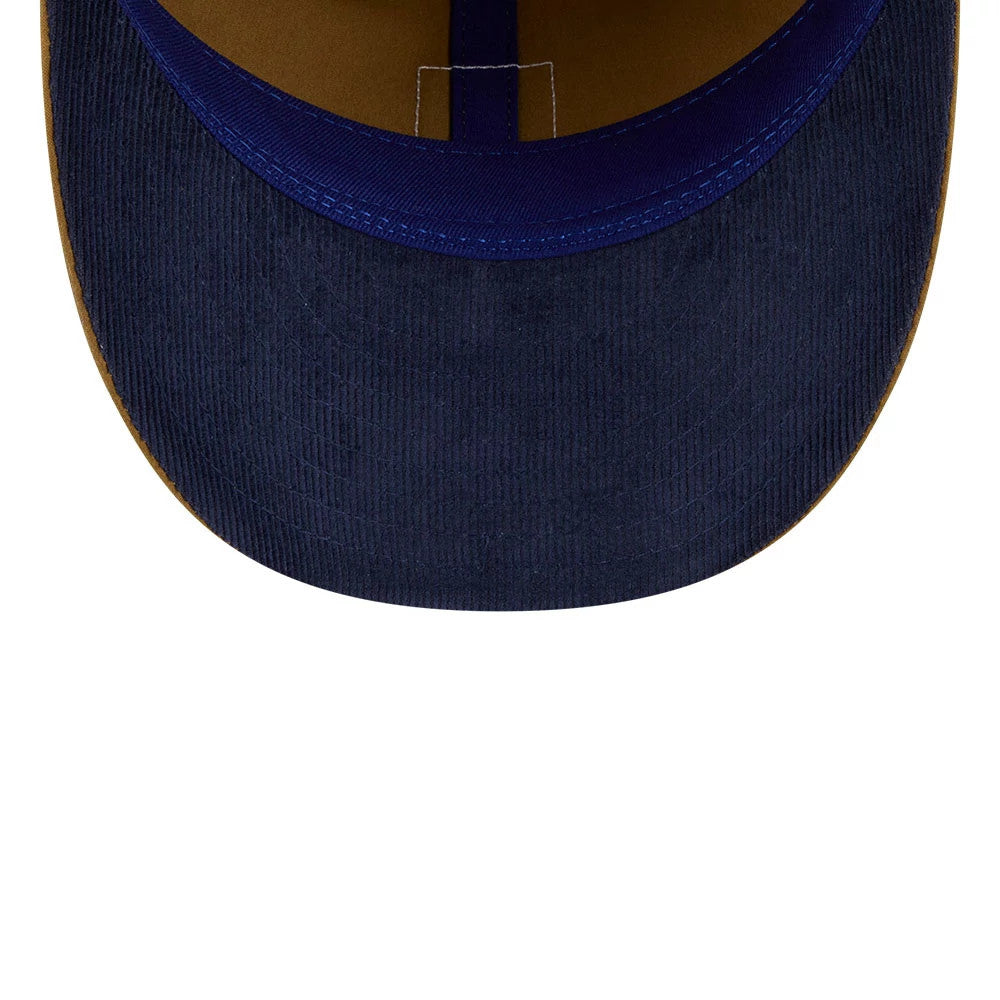 Pictured is this MLB Brushed Brooklyn Dodgers Retro Crown 9FIFTY cap in Dark Beige. 2