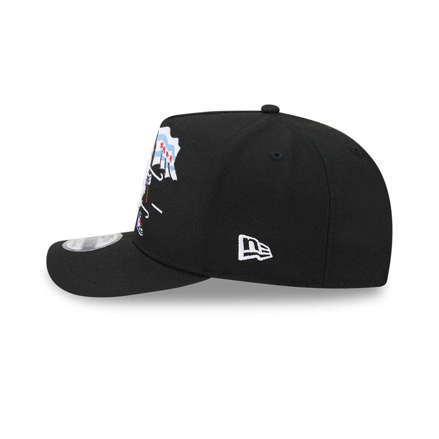 Pictured is this MLB Cartoon Chicago White Sox 9FIFTY A-Frame Snapback cap in black. 6