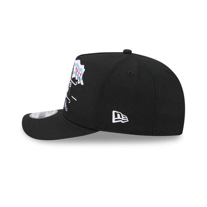 Pictured is this MLB Cartoon Chicago White Sox 9FIFTY A-Frame Snapback cap in black. 6