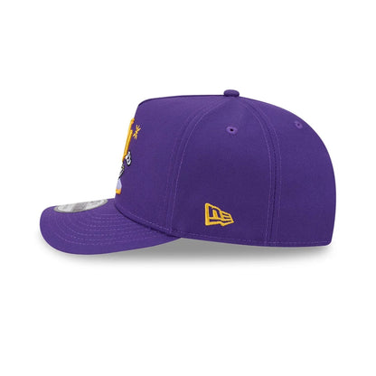 Pictured is this NBA Cartoon LA Lakers 9FIFTY A-Frame Snapback cap in purple. 6