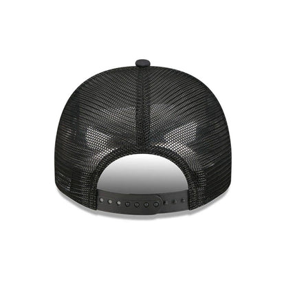 Pictured is this MLB Washed LA Dodgers 9FIFTY A-Frame Trucker cap in black. 7