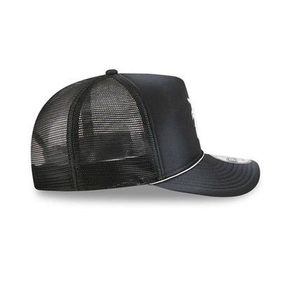 Pictured is this MLB Washed Detroit Tigers 9FIFTY A-Frame Trucker cap in black. 6