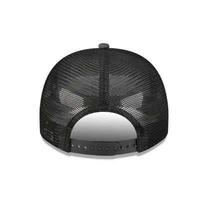 Pictured is this MLB Washed Atlanta Braves 9FIFTY A-Frame Trucker cap in black. 7
