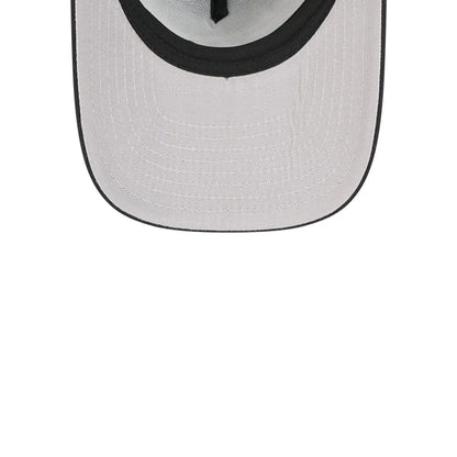 Pictured is this NBA Washed Chicago Bulls 9FIFTY A-Frame Trucker cap in black. 2
