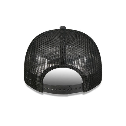 Pictured is this NBA Washed Boston Celtics 9FIFTY A-Frame Trucker cap in black. 7