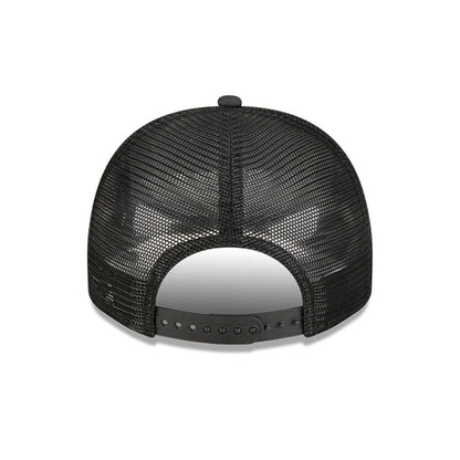 Pictured is this NHL Washed LA Kings 9FIFTY A-Frame Trucker cap in black. 7