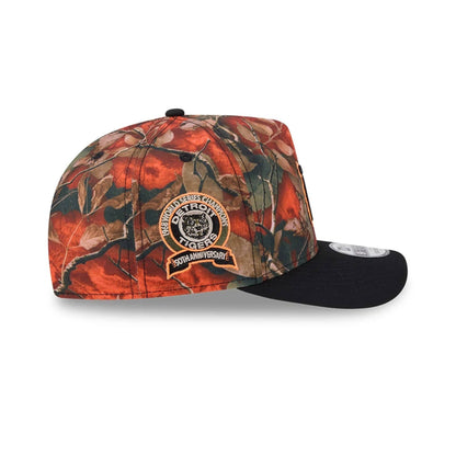 Pictured is this MLB Leaves Detroit Tigers 9FIFTY A-Frame Snapback cap in bright orange. 5