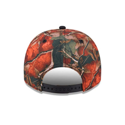 Pictured is this MLB Leaves Detroit Tigers 9FIFTY A-Frame Snapback cap in bright orange. 7