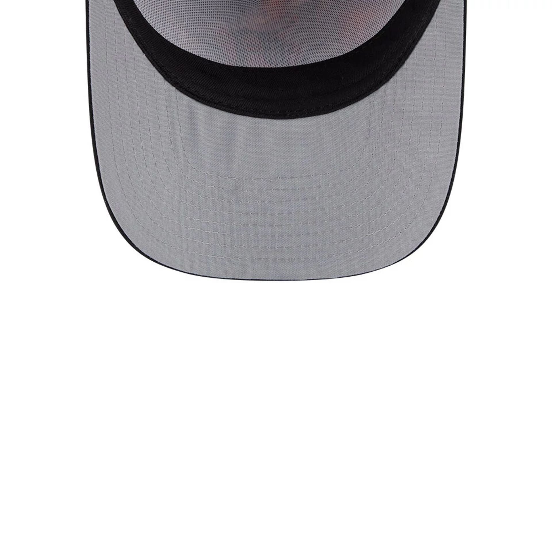 Pictured is this MLB Leaves Detroit Tigers 9FIFTY A-Frame Snapback cap in bright orange. 2