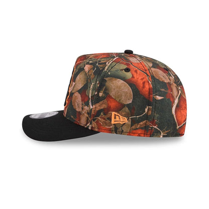 Pictured is this MLB Leaves Chicago White Sox 9FIFTY A-Frame Snapback cap in bright orange. 6
