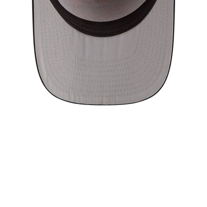 Pictured is this MLB Leaves New York Yankees 9FIFTY A-Frame Snapback cap in bright orange. 2