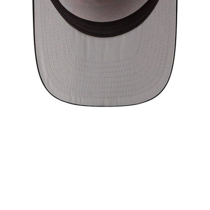 Pictured is this MLB Leaves LA Dodgers 9FIFTY A-Frame Snapback cap in bright orange. 2