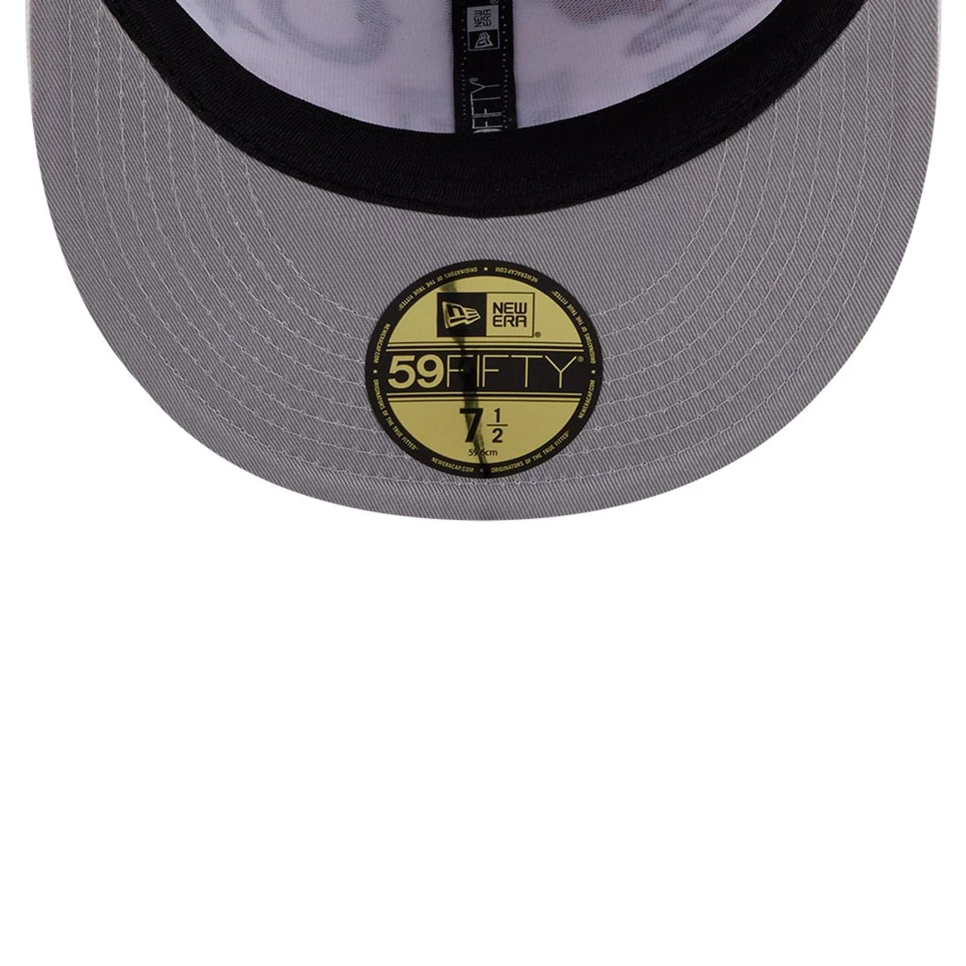 Pictured is this NFL All Over 59FIFTY Fitted cap in white. 2