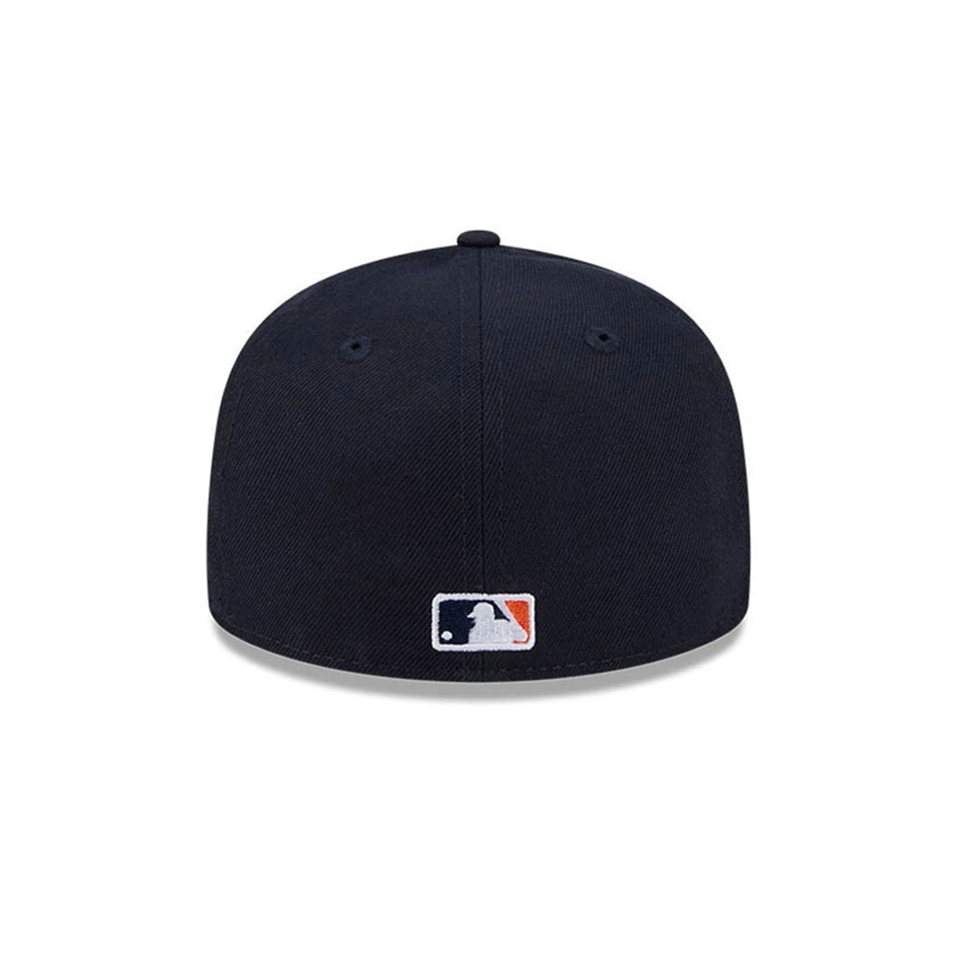 Pictured is this MLB Hidden Hit Detroit Tigers 59FIFTY Fitted cap in navy. 7