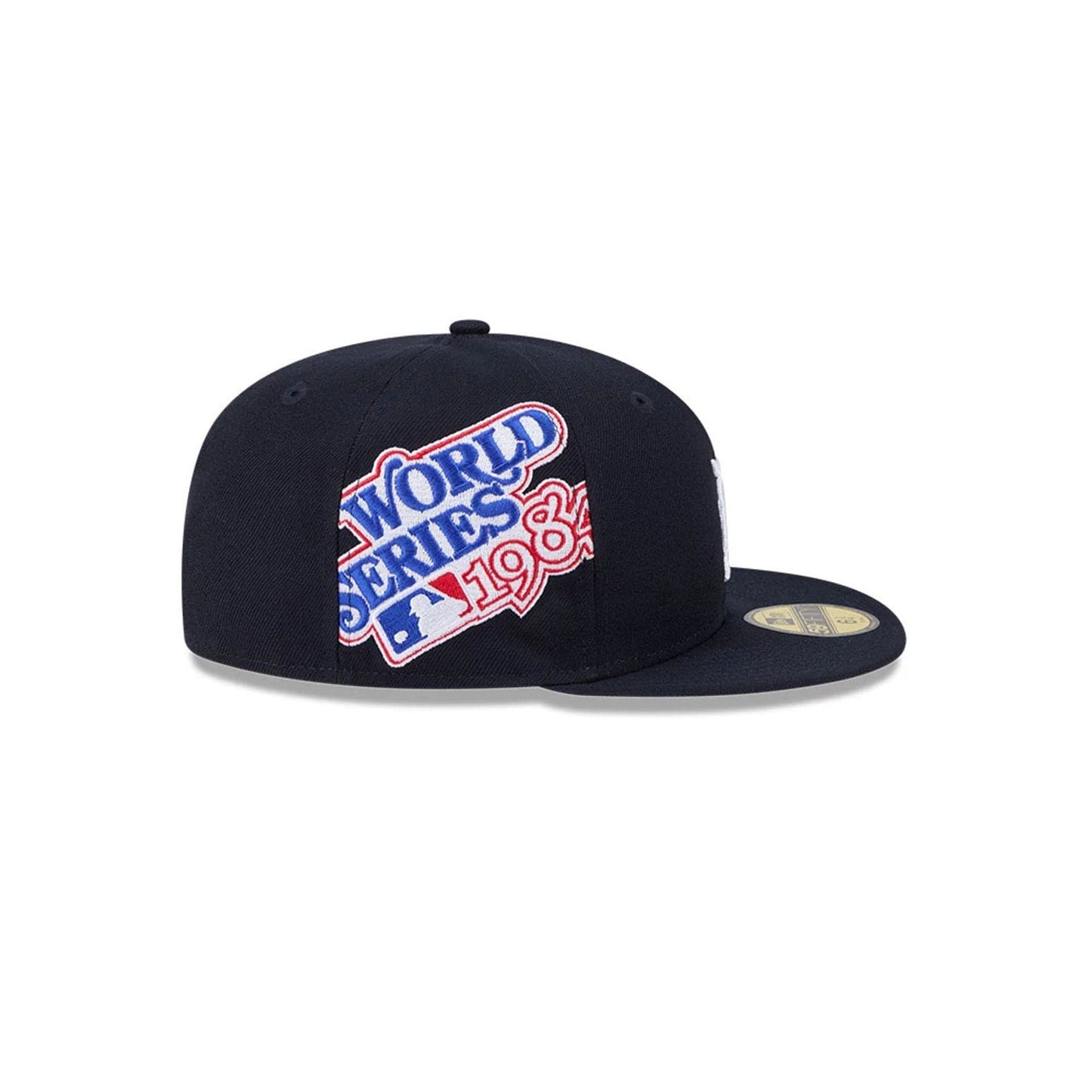 Pictured is this MLB Hidden Hit Detroit Tigers 59FIFTY Fitted cap in navy. 5