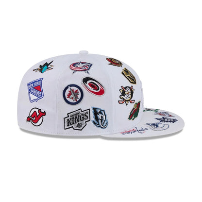 Pictured is this NHL All Over 59FIFTY Fitted cap in white. 6
