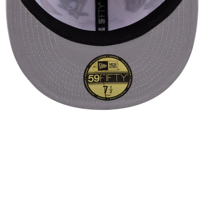 Pictured is this NHL All Over 59FIFTY Fitted cap in white. 2