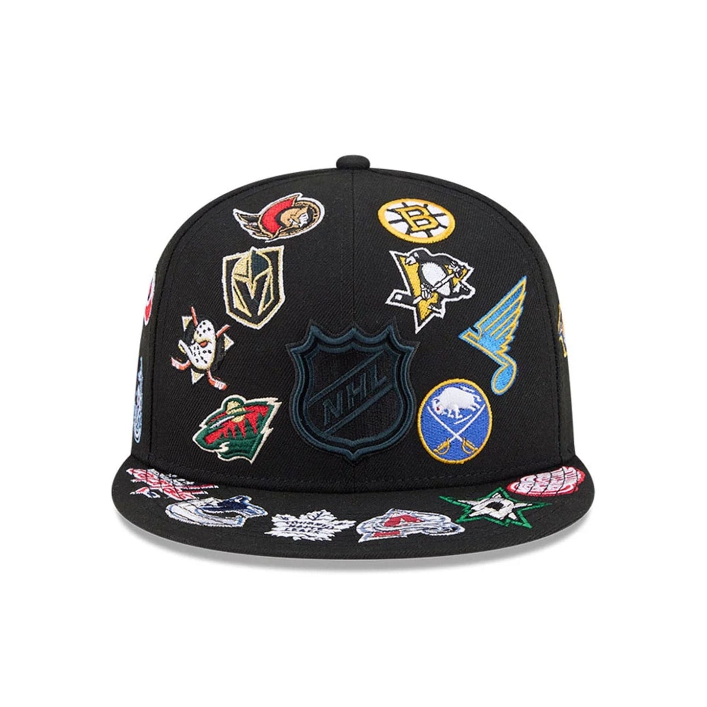 Pictured is this NHL All Over 59FIFTY Fitted cap in black. 3