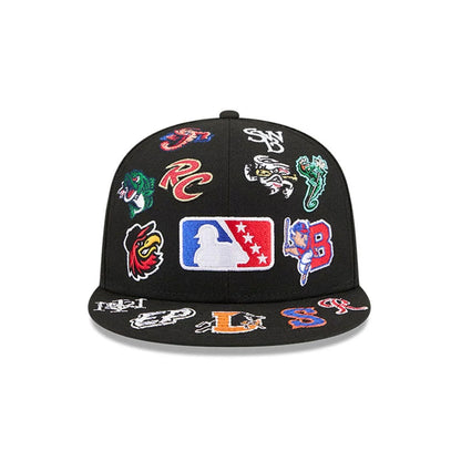 Pictured is this MiLB All Over 59FIFTY Fitted cap in black. 3