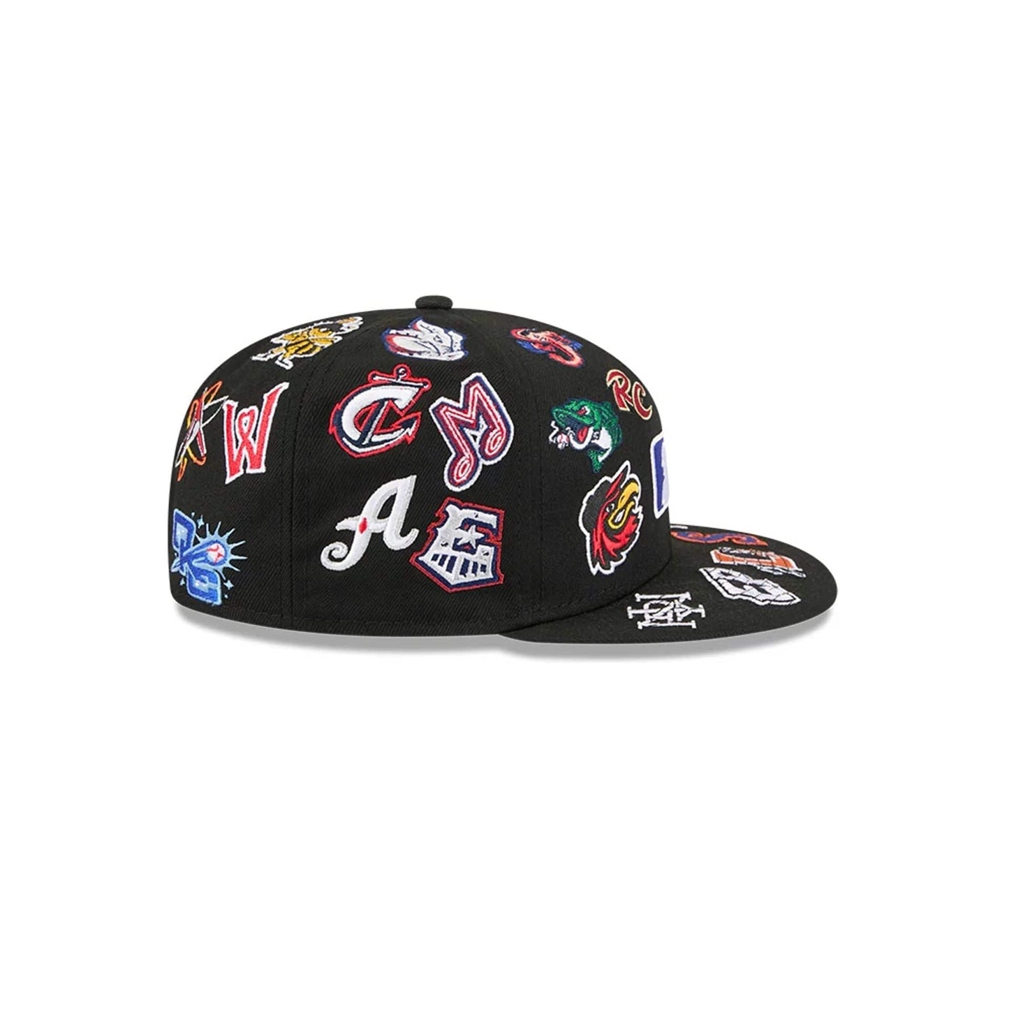Pictured is this MiLB All Over 59FIFTY Fitted cap in black. 6