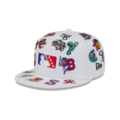 Pictured is this MiLB All Over 59FIFTY Fitted cap in white. 1