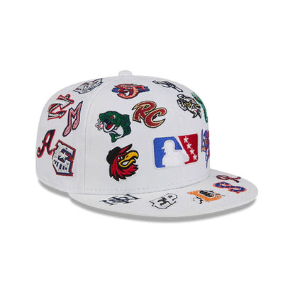 Pictured is this MiLB All Over 59FIFTY Fitted cap in white. 3