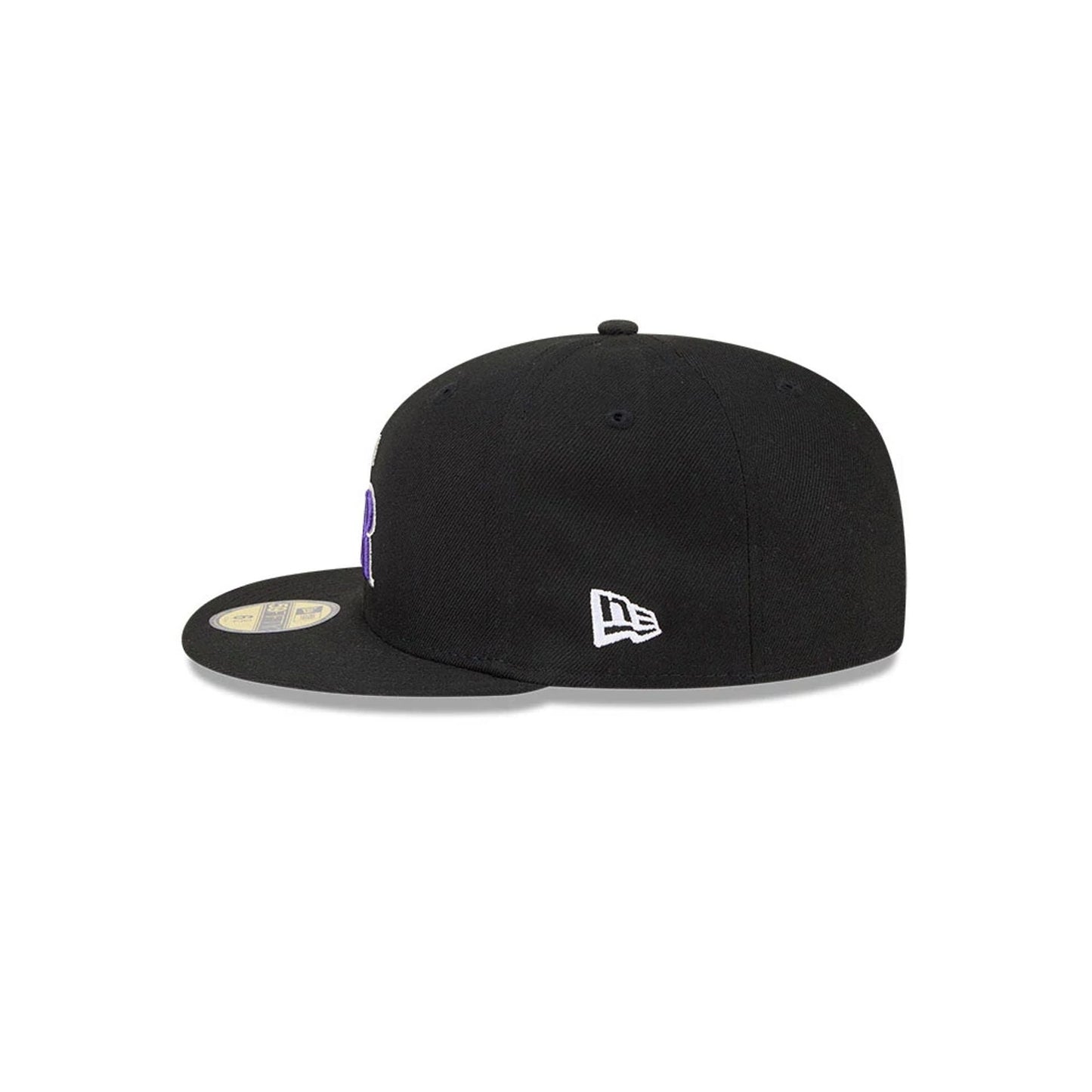 Pictured is this MLB Hidden Hit Colorado Rockies 59FIFTY Fitted cap in black. 6