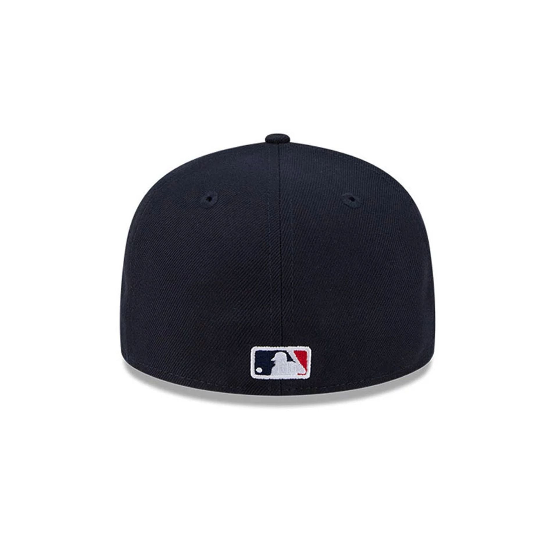 Pictured is this MLB Hidden Hit Boston Red Sox 59FIFTY Fitted cap in navy. 7