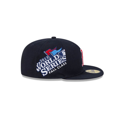 Pictured is this MLB Hidden Hit Boston Red Sox 59FIFTY Fitted cap in navy. 5