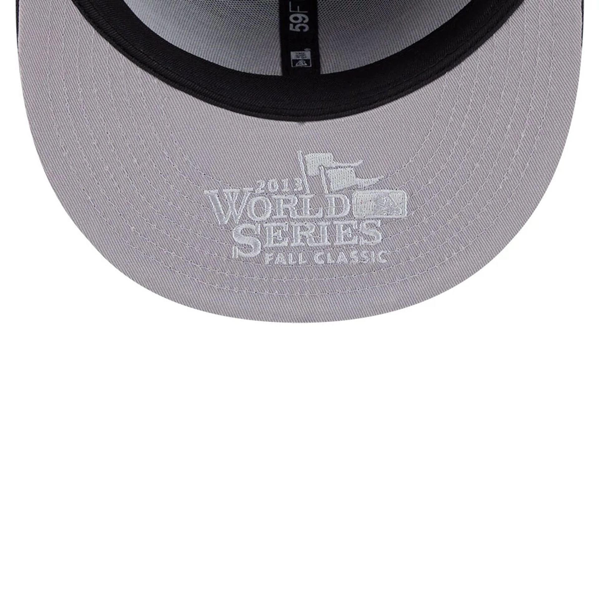 Pictured is this MLB Hidden Hit Boston Red Sox 59FIFTY Fitted cap in navy. 2