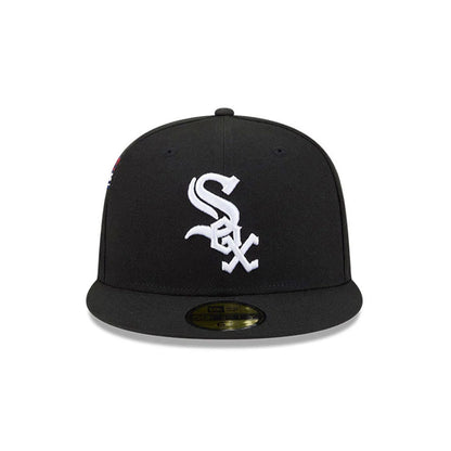 Pictured is this MLB Hidden Hit Chicago White Sox 59FIFTY Fitted cap in black. 3