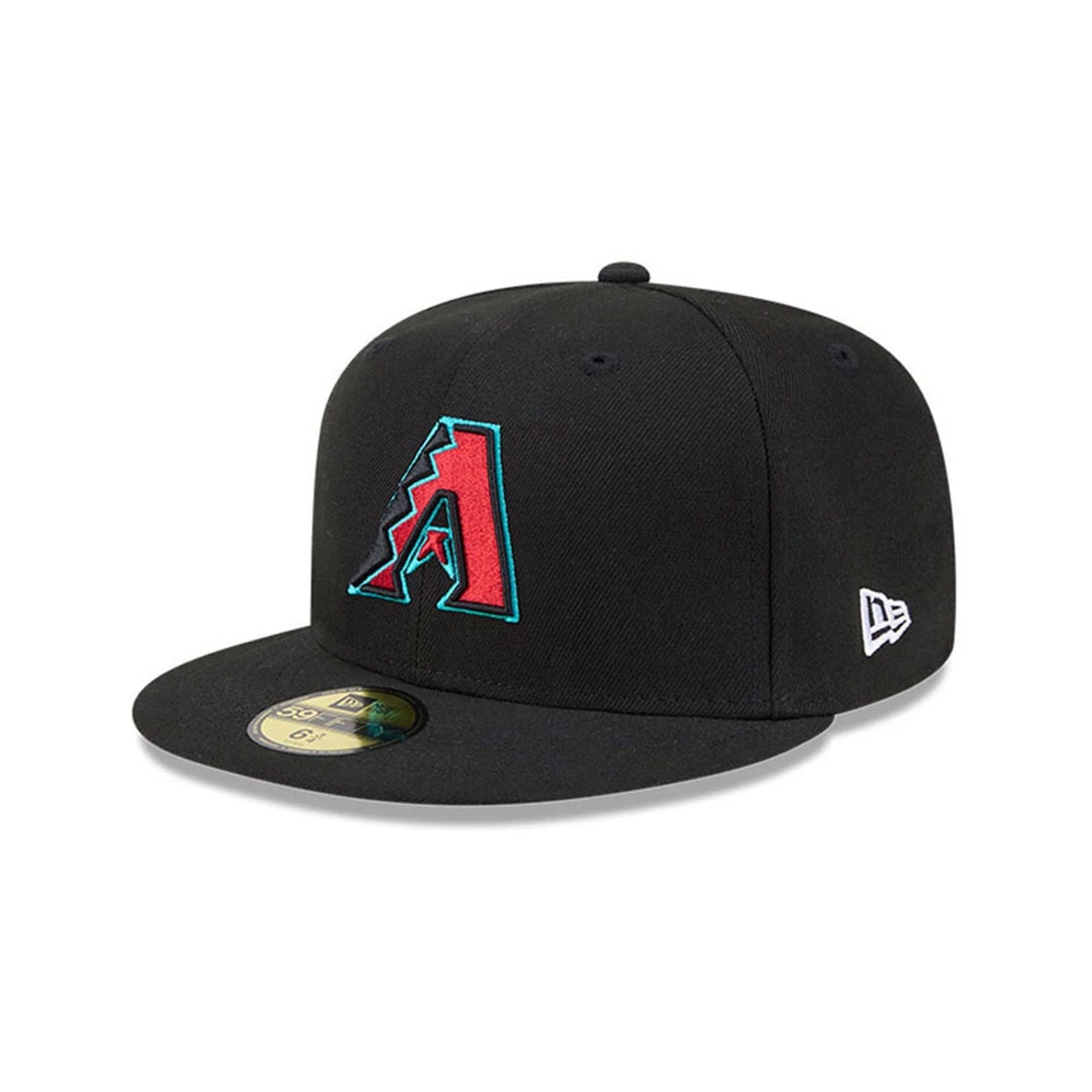 Pictured is this MLB Hidden Hit Arizona Diamondbacks 59FIFTY Fitted cap in black. 4