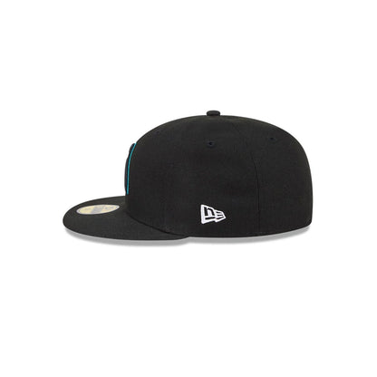 Pictured is this MLB Hidden Hit Arizona Diamondbacks 59FIFTY Fitted cap in black. 6