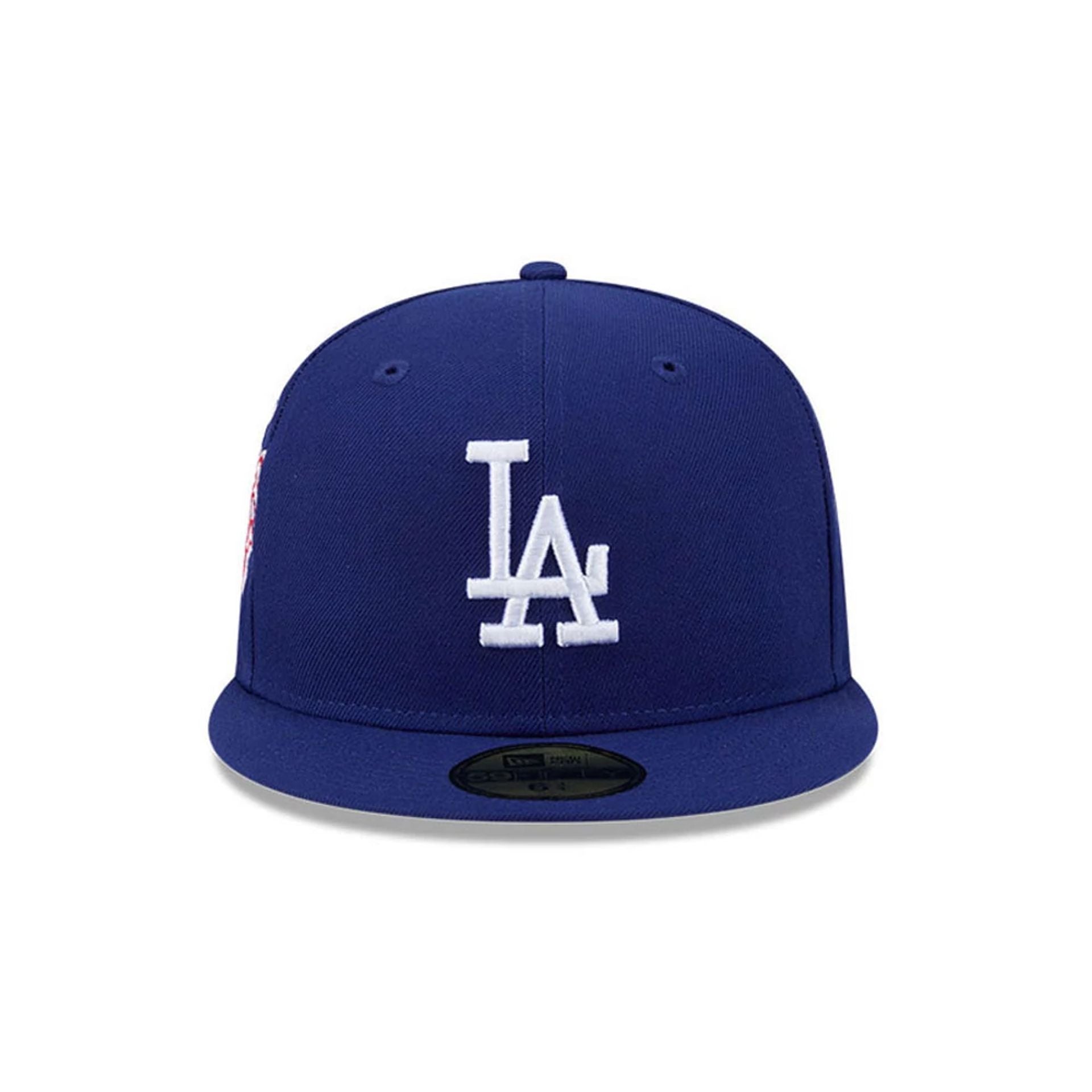 Pictured is this MLB Hidden Hit LA Dodgers 59FIFTY Fitted cap in dark blue. 3