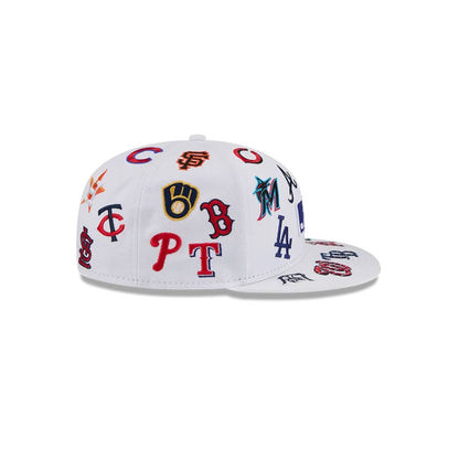 Pictured is this MLB All Over 59FIFTY Fitted cap in white. 7