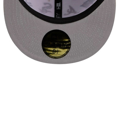 Pictured is this MLB All Over 59FIFTY Fitted cap in white. 2