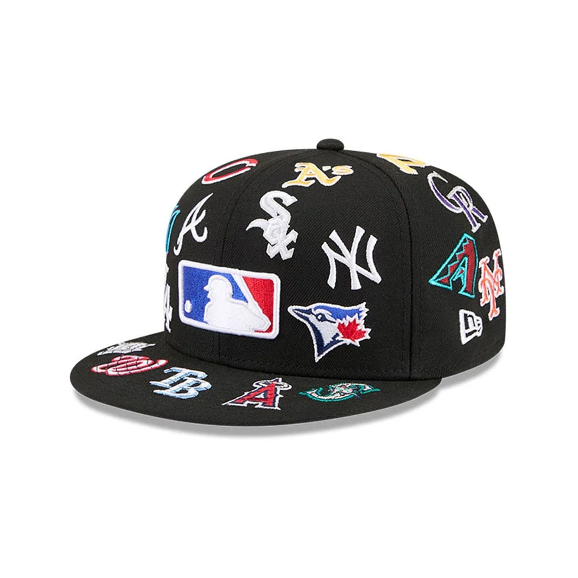 Pictured is this MLB All Over 59FIFTY Fitted cap in black. 8