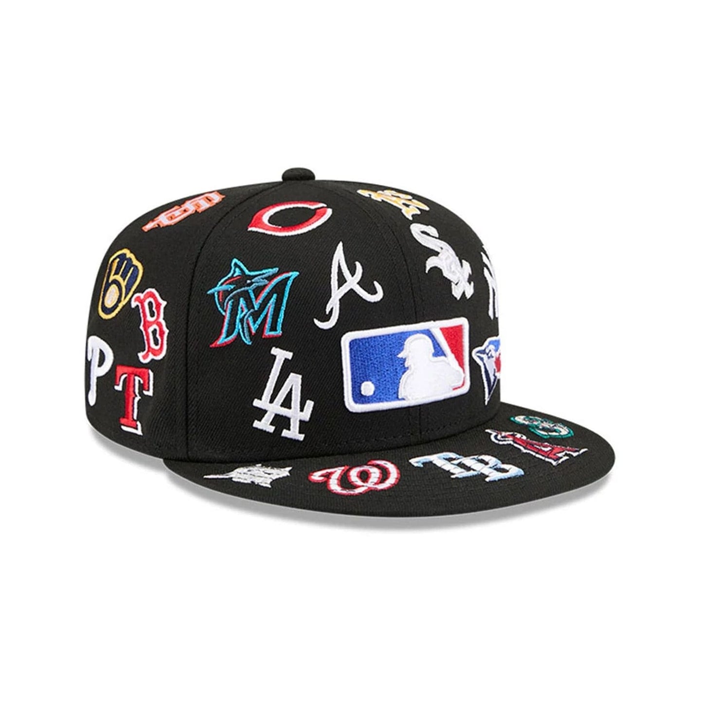 Pictured is this MLB All Over 59FIFTY Fitted cap in black. 4