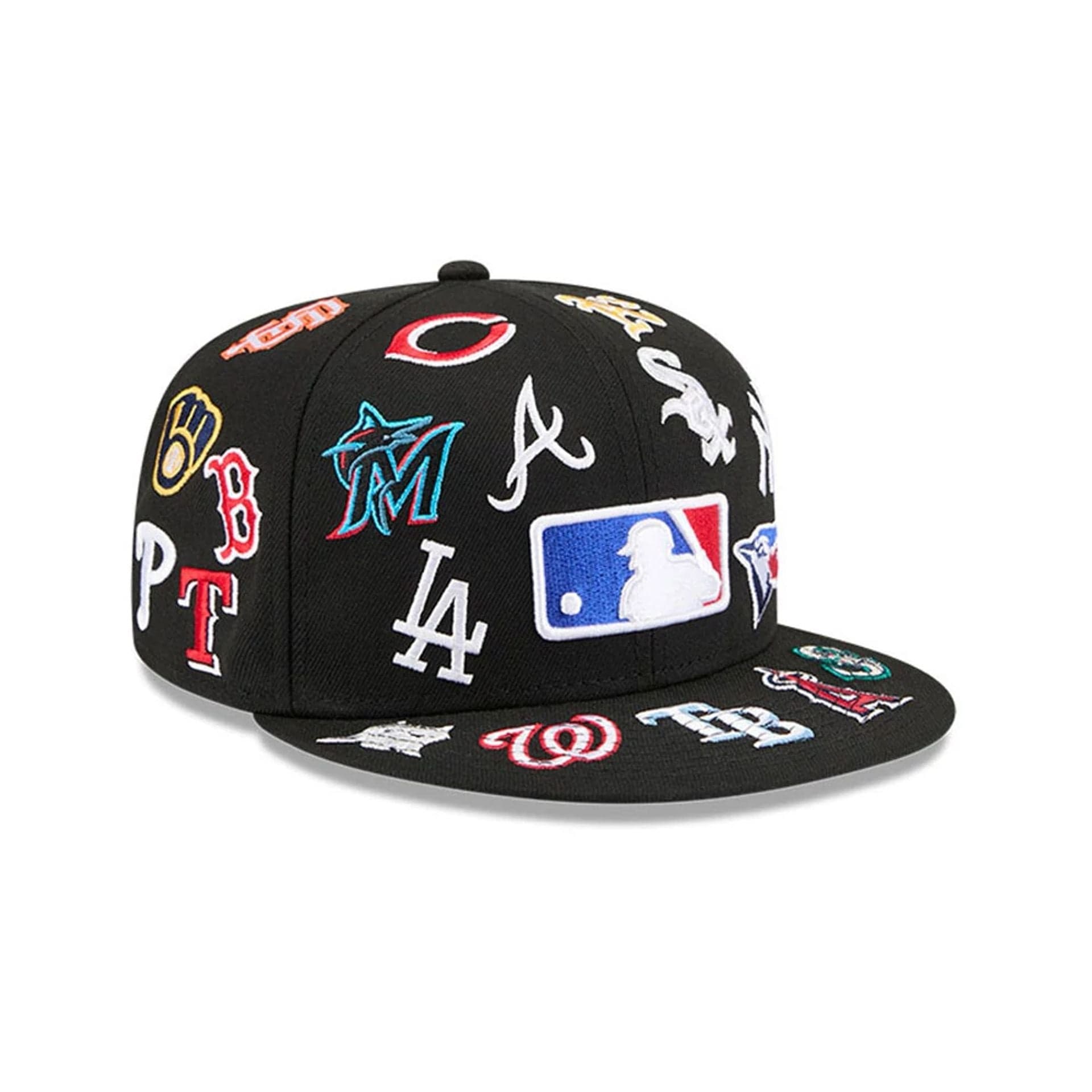 Pictured is this MLB All Over 59FIFTY Fitted cap in black. 4
