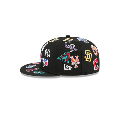 Pictured is this MLB All Over 59FIFTY Fitted cap in black. 6